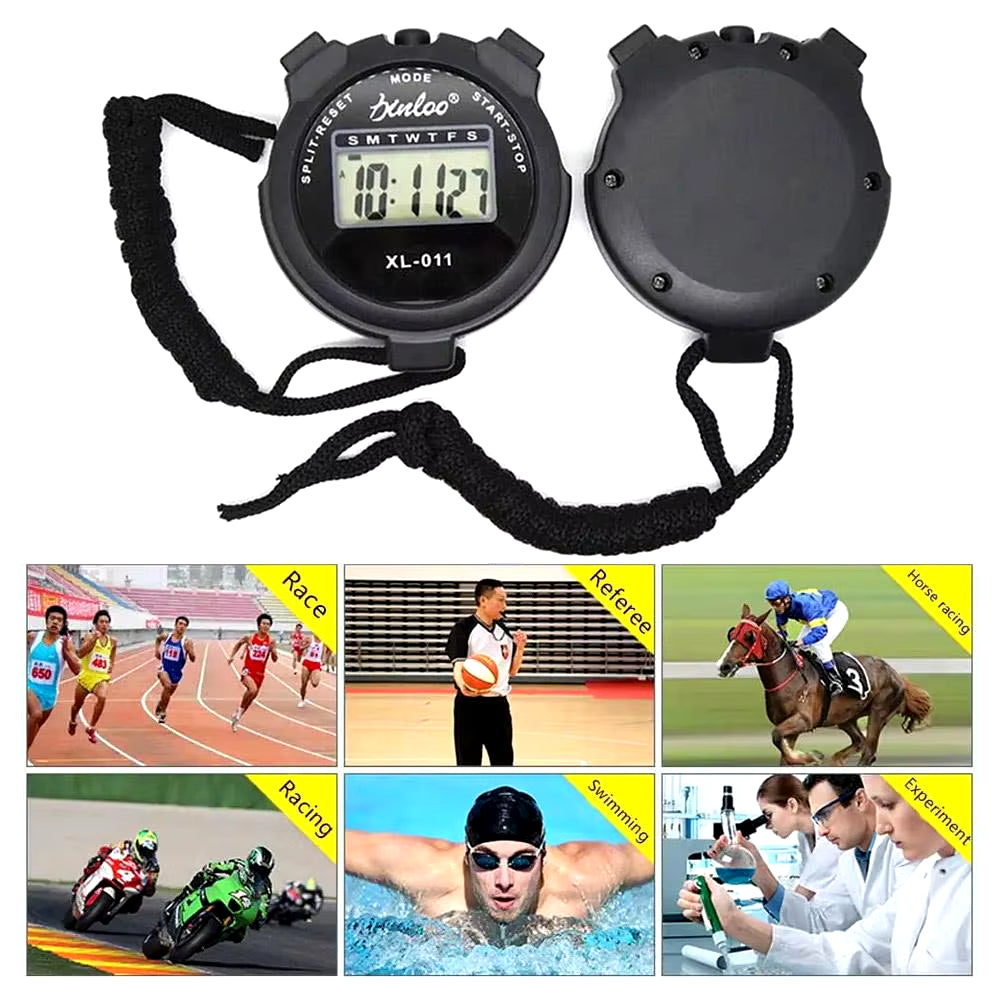Multifunctional Stopwatch Counter Handheld Sport Stopwatch Digitale Display Fitness Timer Teller Draagbare